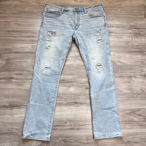 American Eagle Slim Airflex 360 Men's Light Wash Jeans Size W38 L32